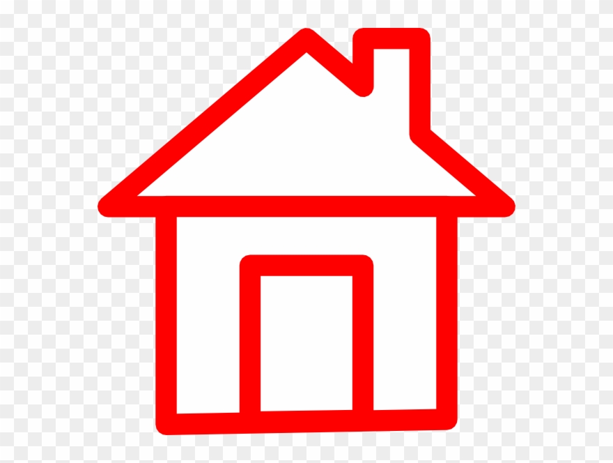 Home Clipart Red House.