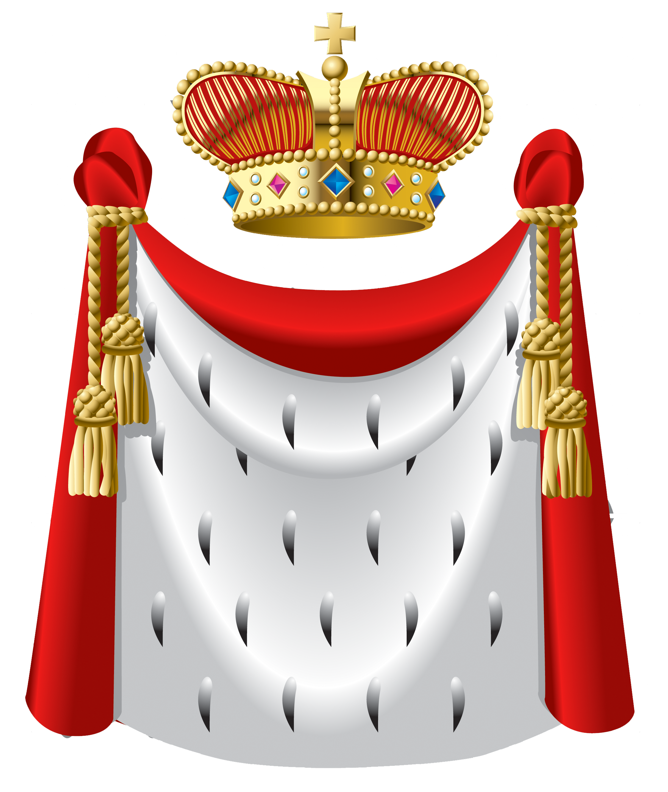 King Crown and Cape PNG Clipart.