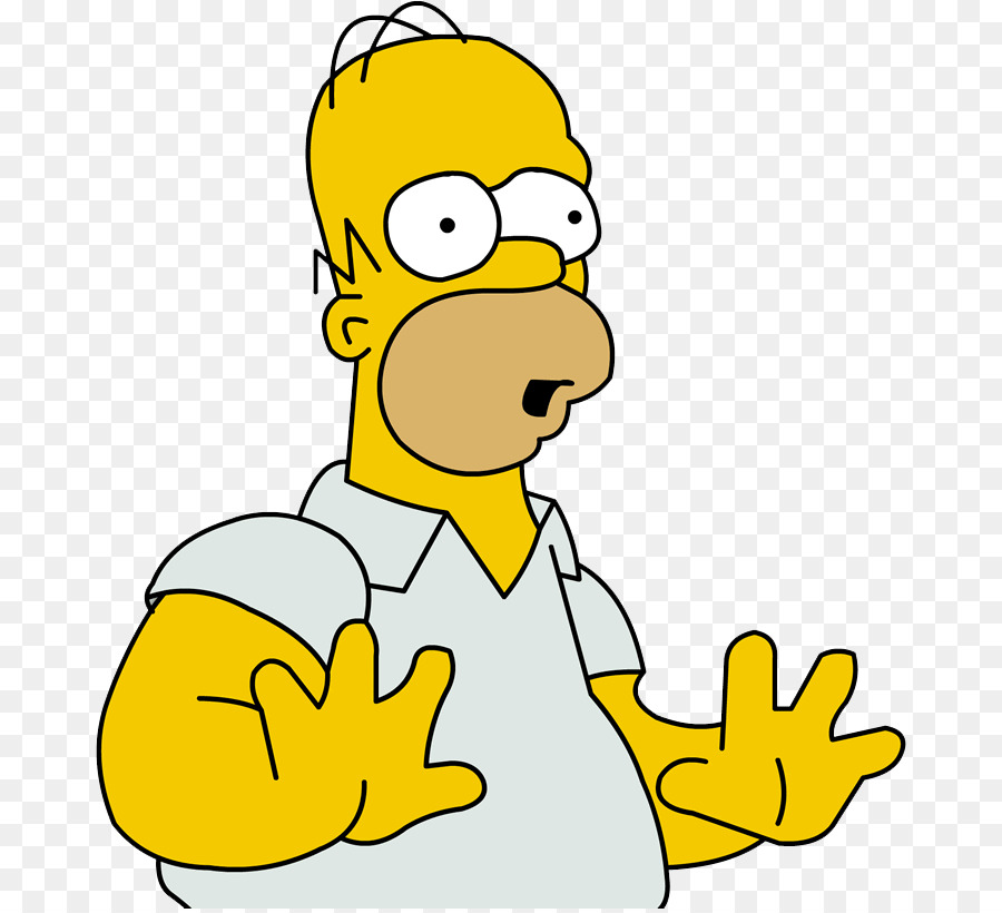 Homer Simpson Emotion png download.