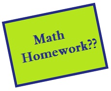Math Homework Clipart.