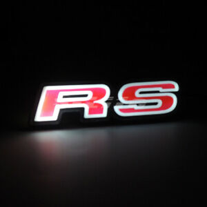 Details about RS Logo Car Front Hood Grille Emblem LED Light For Honda Fit  Civic Accord Motors.