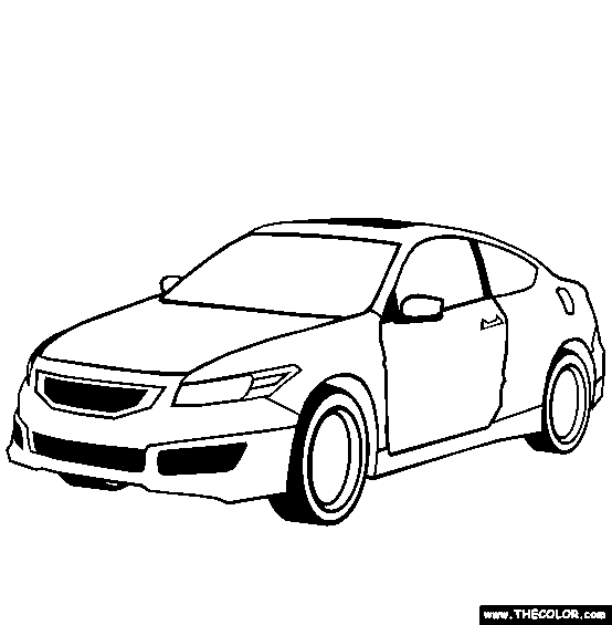 Honda Car Coloring Pages.