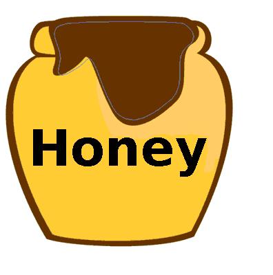 Cute honey pot clipart.