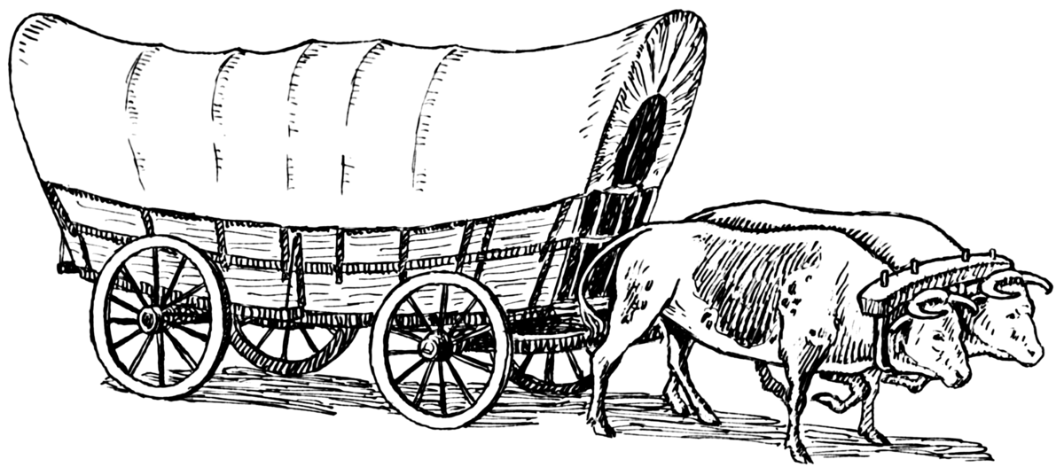 Conestoga wagon.