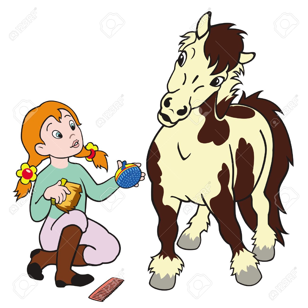 Showing post & media for Cartoon horse brush.