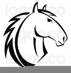 Horse Head Outline Clipart.