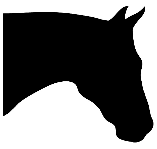 Horse Head Outline Clipart.