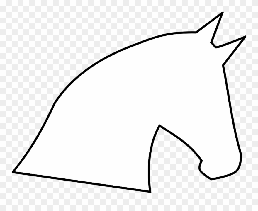 Animals Horse Head Outline Profile.