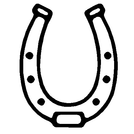 Horse Shoe Clipart Black And White.