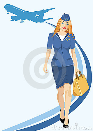 Air Hostess Clipart.