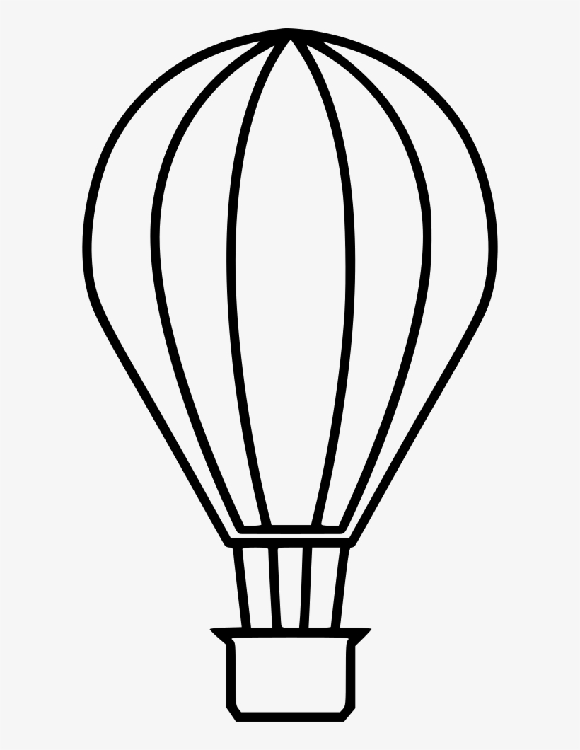 Hot Air Balloon Outline Png Clipart Download.