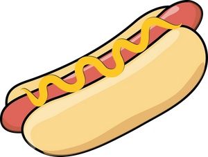 Hot Dog Clipart Image: Food.