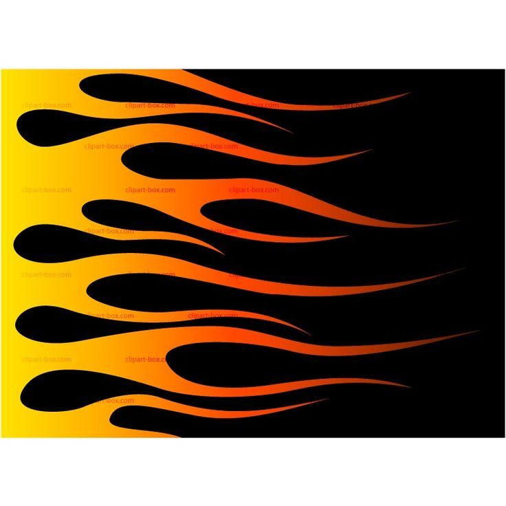 Hot rod flames stencil racing flame clip art vector.