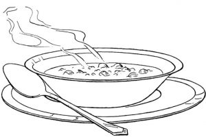 Hot soup clipart black and white 1 » Clipart Station.