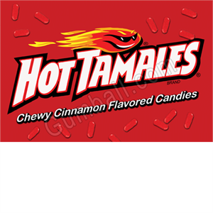 Hot Tamales Vending Label.