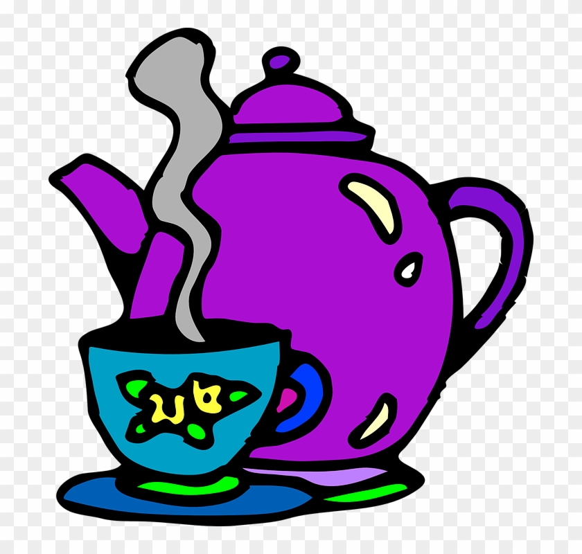Tea Cup Clipart Hot Kettle.