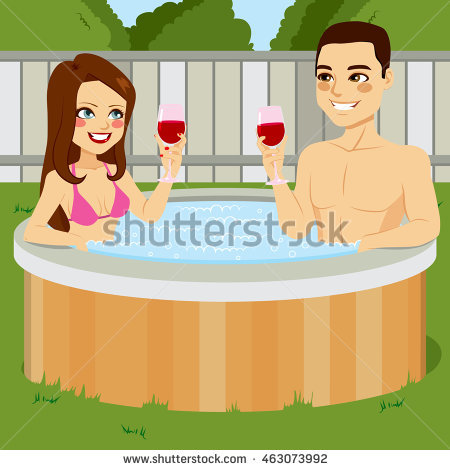 Hot Tub Stock Images, Royalty.
