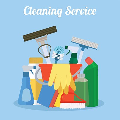 Cleaning House Cleaning Services With Various Cleaning premium.