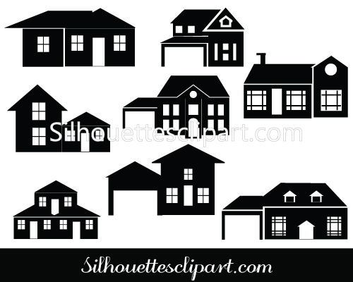 Perfect House Silhouette Vector For Download.