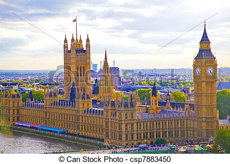 Stock Photography of Houses of Parliament.