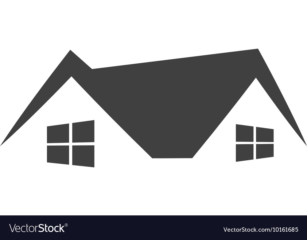 Home house silhouette icon graphic.