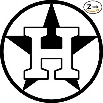 Amazon.com: NBFU DECALS MLB Houston Astros Logo 5 (Black.