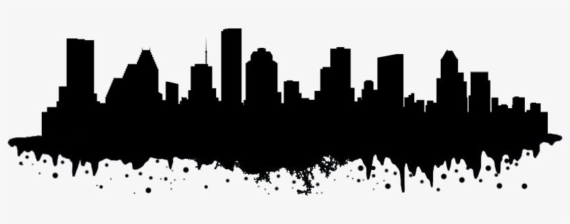 Houston Skyline Png Black And White Download.