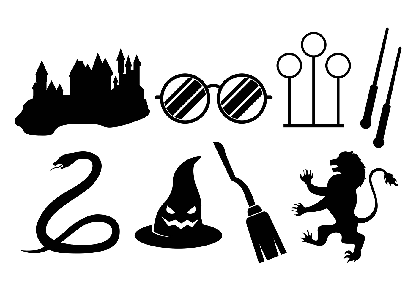 Download howgwarts outline clipart 20 free Cliparts | Download ...