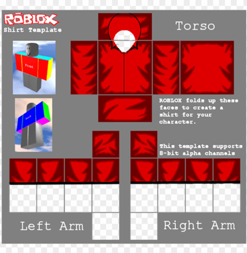 roblox free shirt template