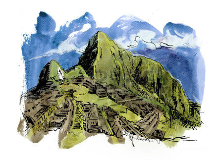 Machu picchu clipart.