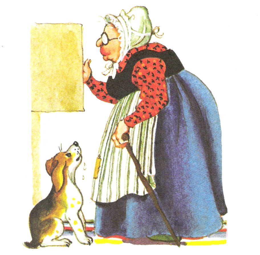 Old Mother Hubbard Clipart.