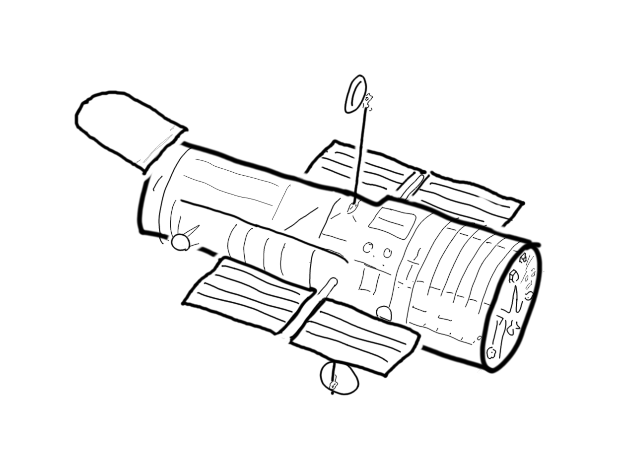 Hubble Space Telescope Coloring Pages