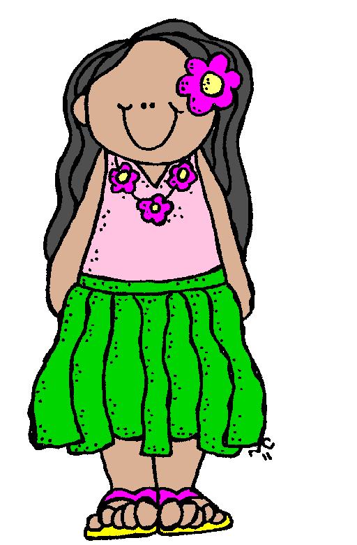 Luau Girl Clip Art Hula Coloredjpg free image.