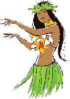Hawaiian hula girl clipart.