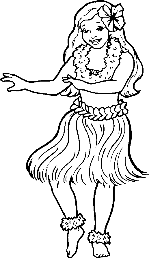 Free Hula Girl Clipart Black And White, Download Free Clip Art, Free.