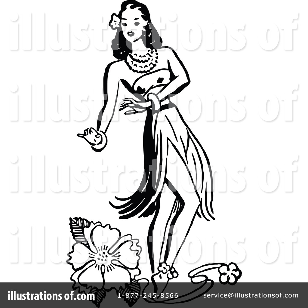 Hula Girl Clipart #1112538.