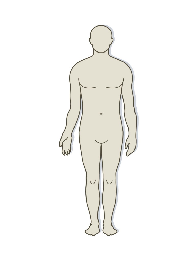 Outline Of Human Body Clipart.