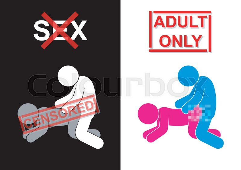 Sexual Intercourse symbol was censored.