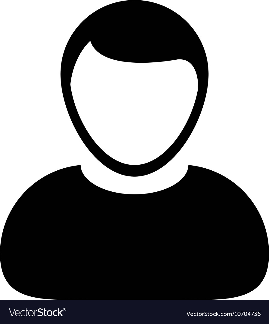 Human Man User Profile Avatar Glyph Icon.