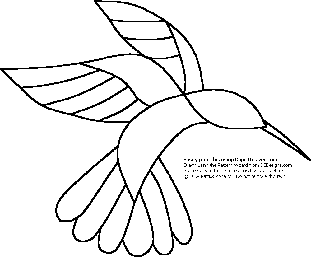 Free Printable Hummingbird Template Printable Templates