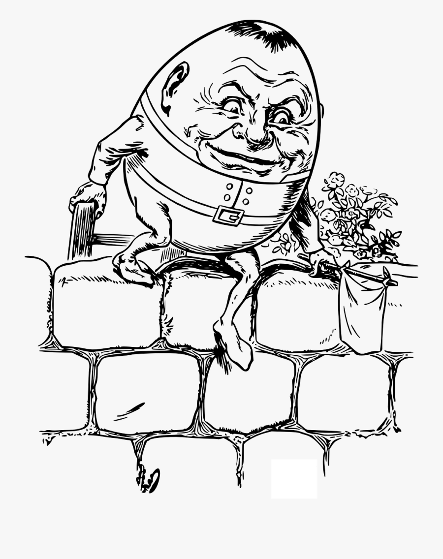 Humpty Dumpty Clipart Nursery Rhyme.