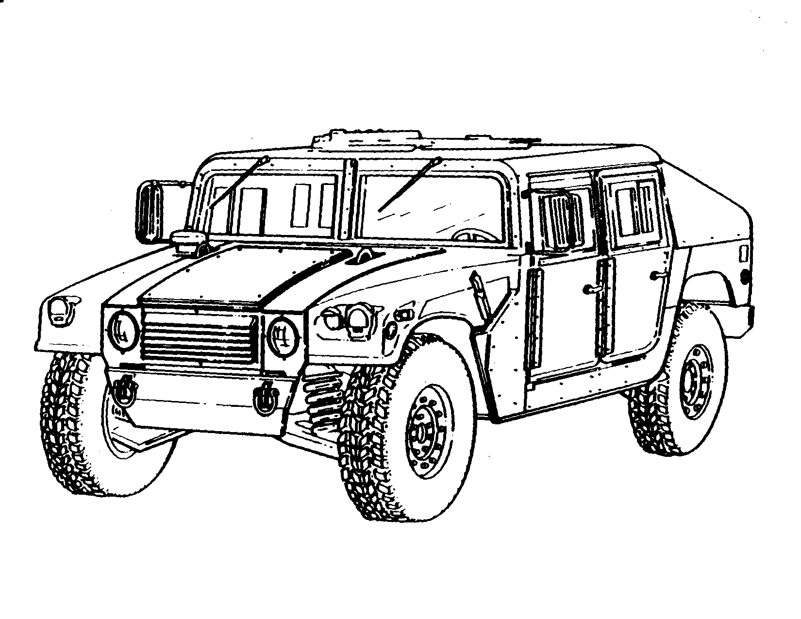 Military Hummer Coloring Pages Printable Choose Board Jeep Sketch ...