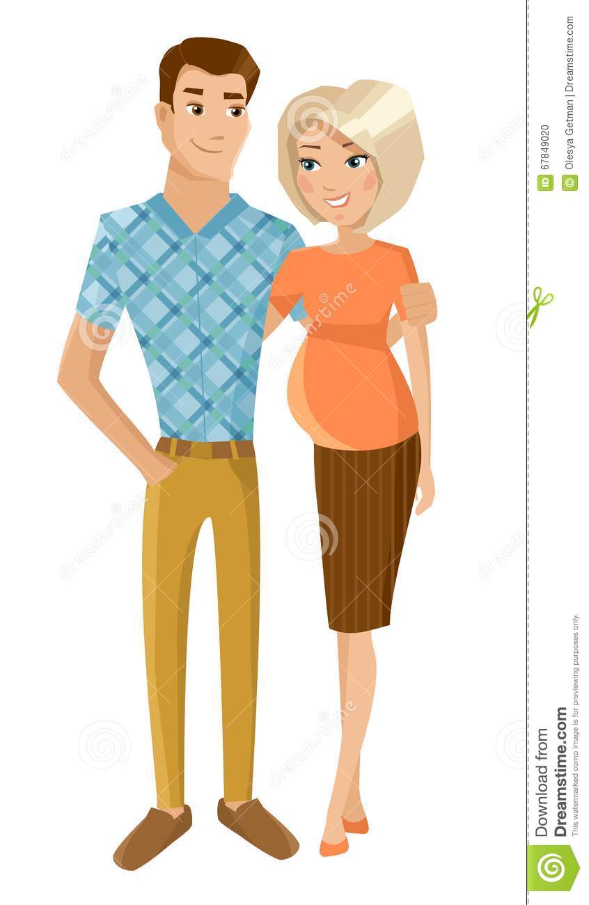 Man And Wife Vector Clipart & Free Clip Art Images #23490.
