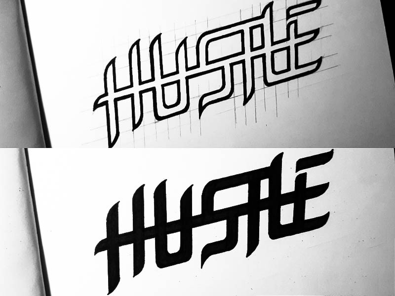 Hustle Logo by Rae Gerard Aquino on Dribbble.