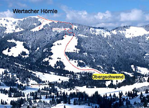 Wertacher Hörnle Skitour Allgäuer Alpen.