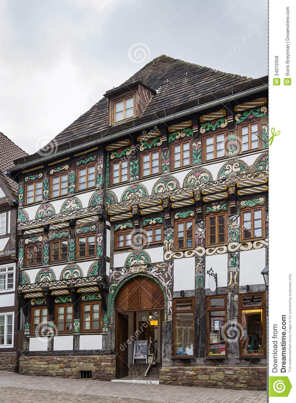 Street In Hoxter, Germany Royalty Free Stock Photos.