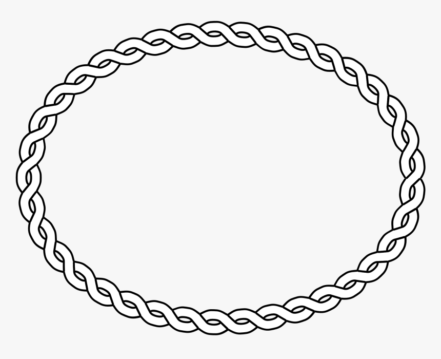 Oval Clipart Black And White.