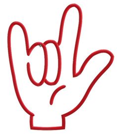 I Love You Sign Language Clipart.