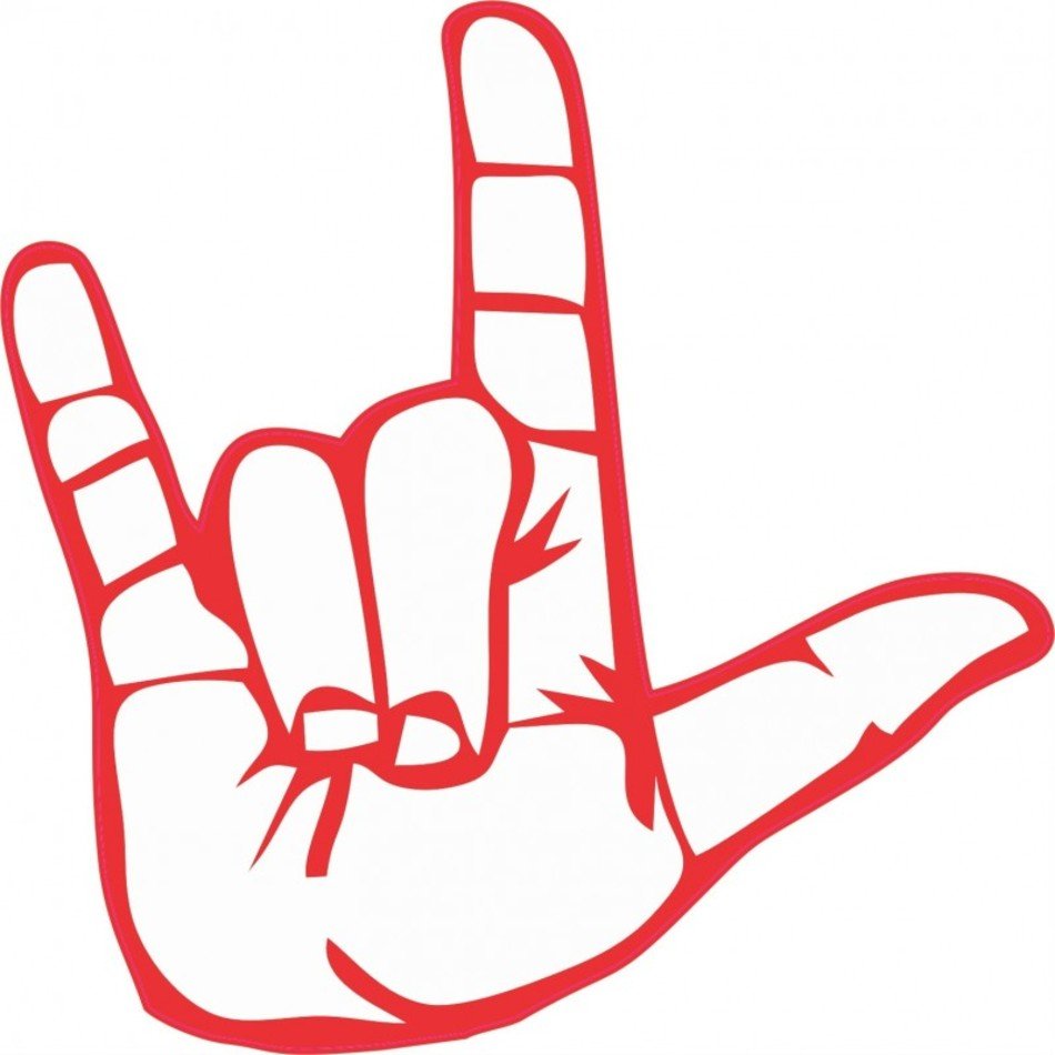 I Love You Sign Language N7 free image.