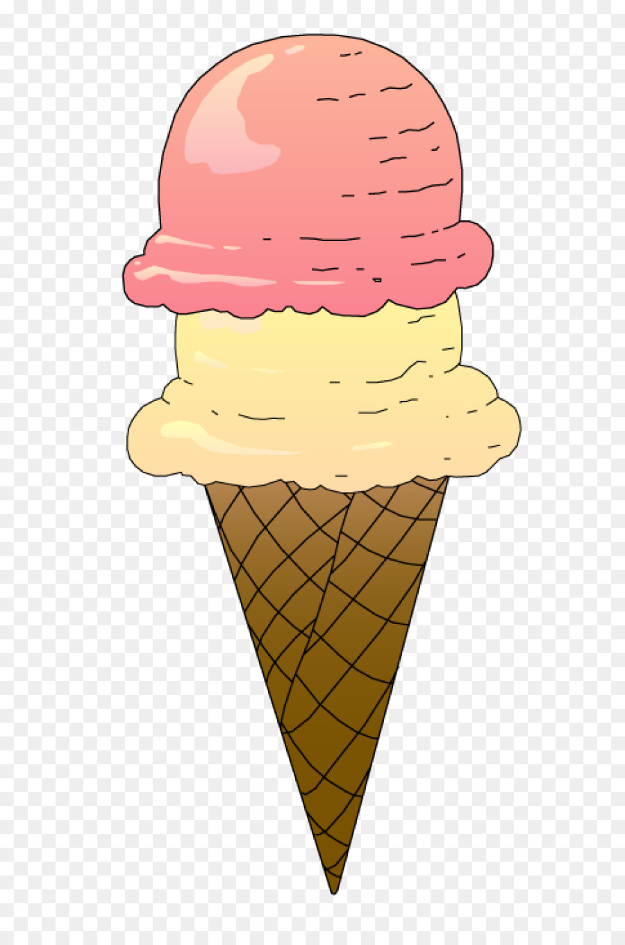 Cartoon Ice Cream Cone / How to Draw a Cartoon ICE CREAM CONE - YouTube